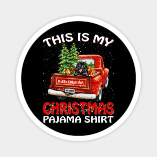 This Is My Christmas Pajama Shirt Portuguese Truck Tree Magnet